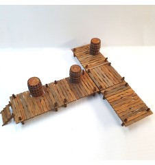 Passerelles et tonneaux - 54mm