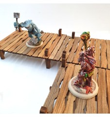 Passerelles et tonneaux - 54mm