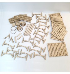 Passerelles et tonneaux - 54mm